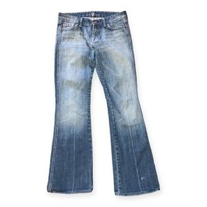 7 for All Mankind Womens medium wash bootcut jeans